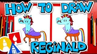 how to draw reginald the unicorn from cupcake and dino