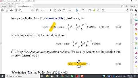 Integral Equations lecture 15