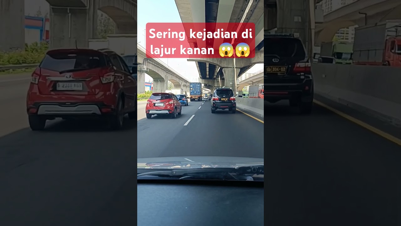 Sering kejadian di lajur kanan 😱😱😱 
