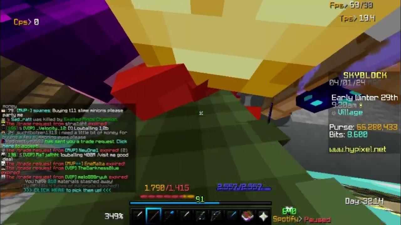 trolling lobby 1 (april fools) hypixel skyblock YouTube
