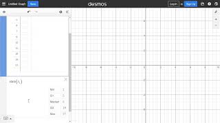 5-Number Summary in Desmos