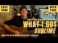 Sublime What I Got EZ Guitar Song Lesson - ONLY 2 Chords - with Solo