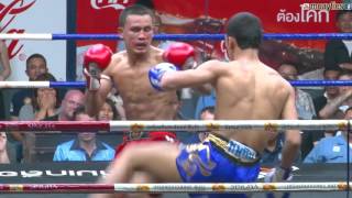 Muay Thai Fight-Seksan vs Thaksinlek (เสกสรร vs ทักษิณเล็ก), Rajadamnern Stadium - 24.2.16