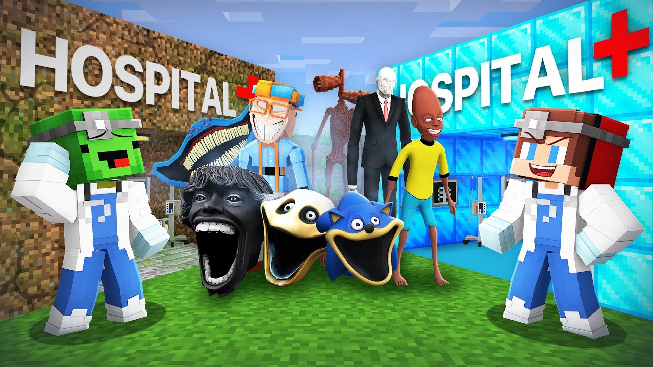 Mikey POOR vs JJ RICH Mob Hospital Battle in Minecraft (Maizen)