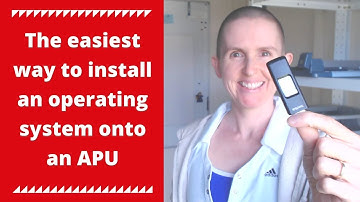 The easiest way to install an operating system onto an APU server