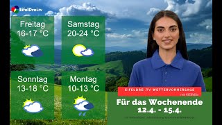 #EifelDreiTV #KI #Wettervorhersage zum Wochenende 12.-15. April