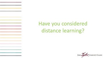 Introduction to Online and Hybrid Learning