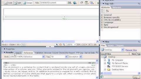 Introduction To Adobe Dreamweaver - Dreamweaver CS3 Interface