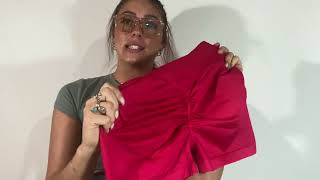 Womens High Waisted Workout Gym Shorts With V Cross And Booty Scrunch Spandex Review