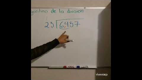 Algoritmo convencional de ls división ➗