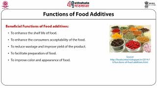 Introduction to food additives