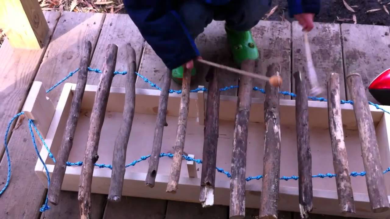 homemade xylophone - YouTube