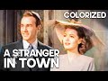 A stranger in town  colorized  frank morgan  classic film  romance  english