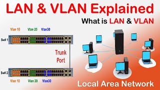 What is LAN | What is VLAN (Virtual LAN) | Difference between LAN &VLAN  | LAN & VLAN Explained