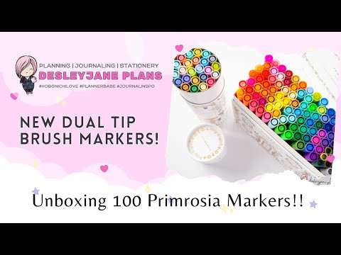 Primrosia Pastel Markers & Watercolor Journals • Unboxing + Review 