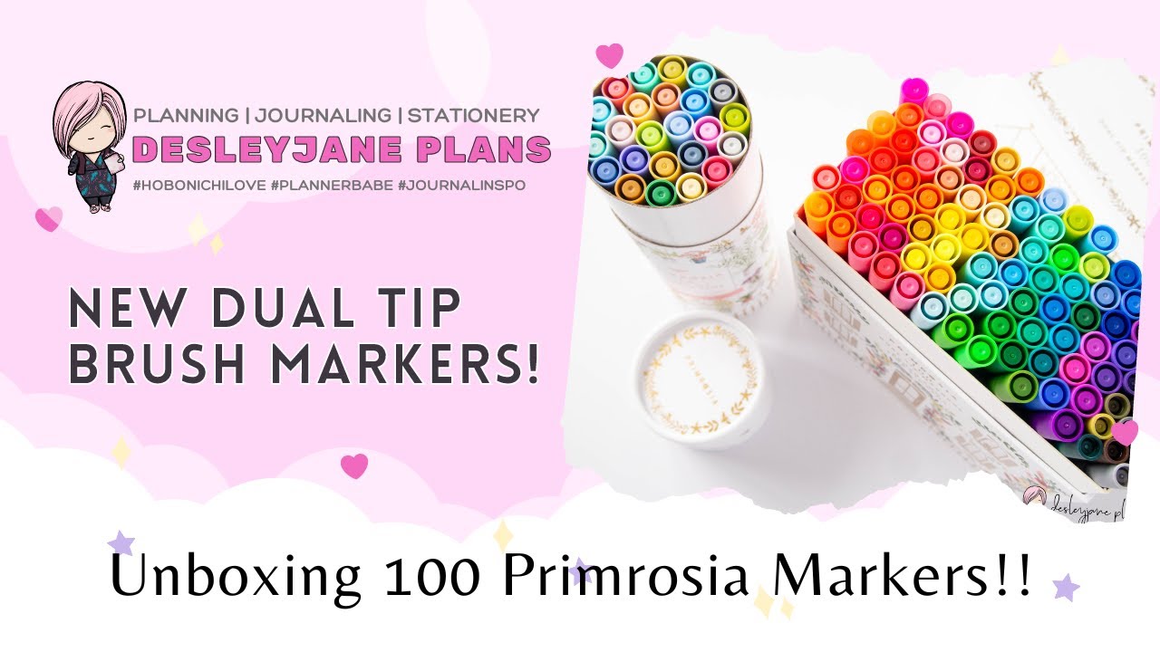 Swatching 100 Primrosia Dual Tip Markers!! 