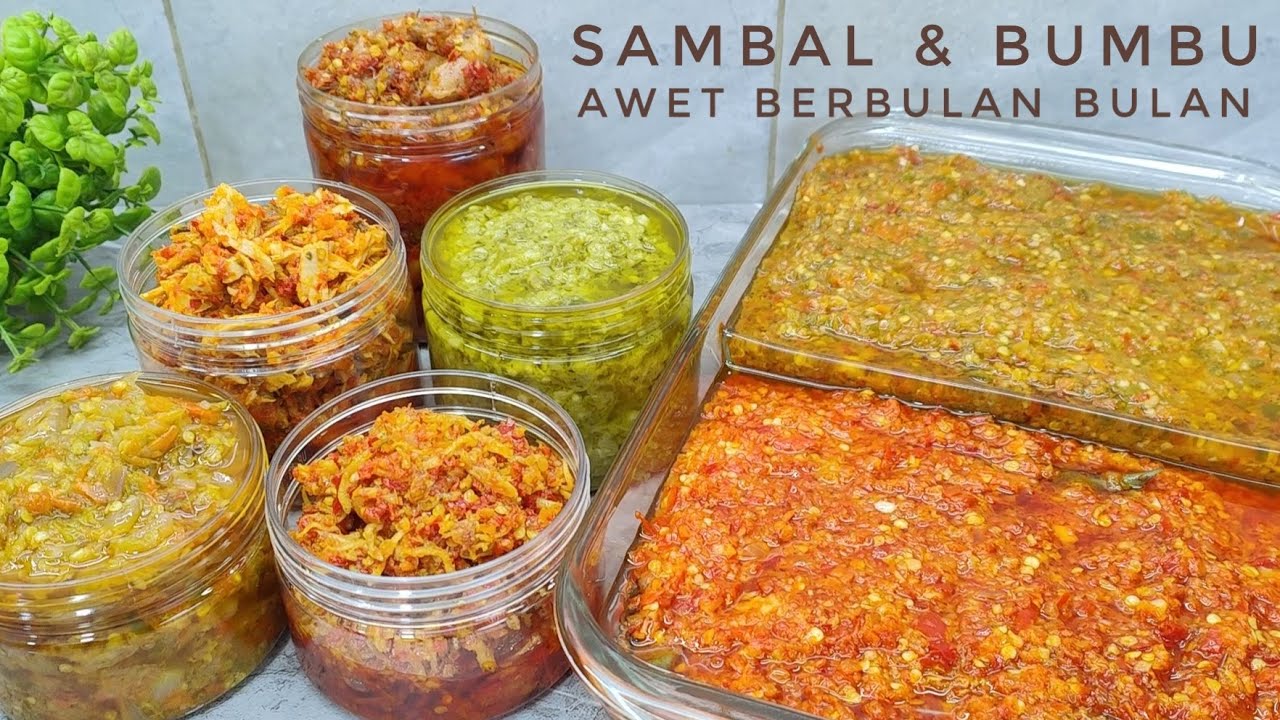 STOK SAMBAL DAN BUMBU AWET TAHAN LAMA , HARUS STOK BUAT BULAN PUASA NIH