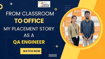 From student to IT professional | My journey as a QA Engineer | QSpiders  Hadapsar.....