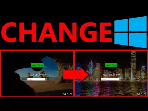 How to change the login screen background in Windows 10 - Tutorial