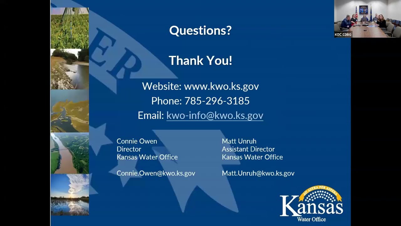 CDBG Kansas Water Office Information Session - 12.07.23