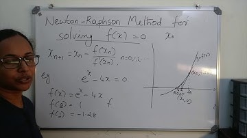 Newton-Raphson Method to solve equations. Numerical Methods