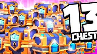 OPENING 13 NEW CHESTS in CLASH ROYALE #clashroyale #supercell