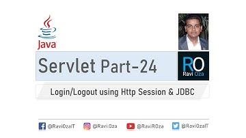 Servlet Part-24 | Login and Logout using Http Session & JDBC (Gujarati)