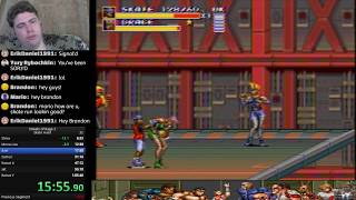 Streets of Rage 3: Skate (old) World Record speedrun (1:05:39) Hard