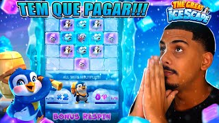 THE GREAT ICESCAPE O SLOT DO PINGUIM  PEGAMOS 2 BÔNUS DIFÍCEIS DE  ACREDITAR! SLOTS FAMOSOS DA PG #5 