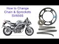 Change Chain and Sprockets on SV650S