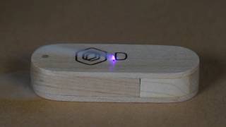 Laser Engrave on USB Key by Dobot M1 - Close-up  Raw Video - Part One@dobotarm