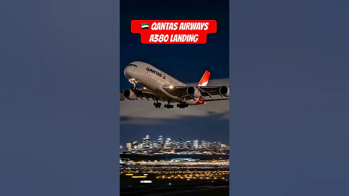 Qantas Airways A380 Landing at Sydney International Airport | Plane Spotting #Shorts #aviation