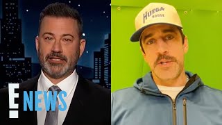 Aaron Rodgers Responds After Jimmy Kimmel Calls Him “Hamster-Brained” | E! News
