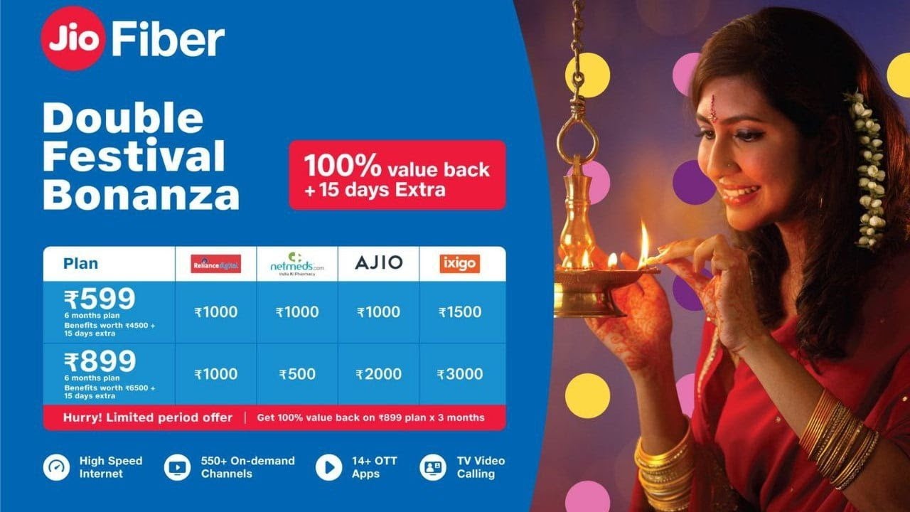 Jio Fiber Net | Diwali Double Festival Bonanza Offer Explained | Diwali |How to Apply and Get |Tamil