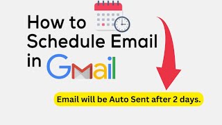 How to schedule an email to send later in Gmail | How to automatically send emails from Gmail