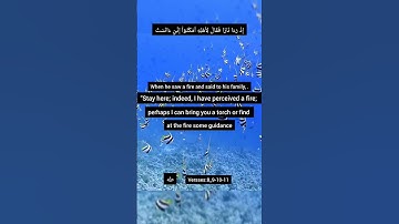 Surah ta_ha سوره طه/مشاری العفاسی/Versses 8_9_10_11#quranversses/#surah/#peace#طه