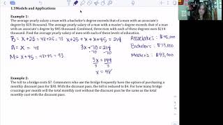 Details College Algebra 1.3 Models & Applications, Part 1 Guide