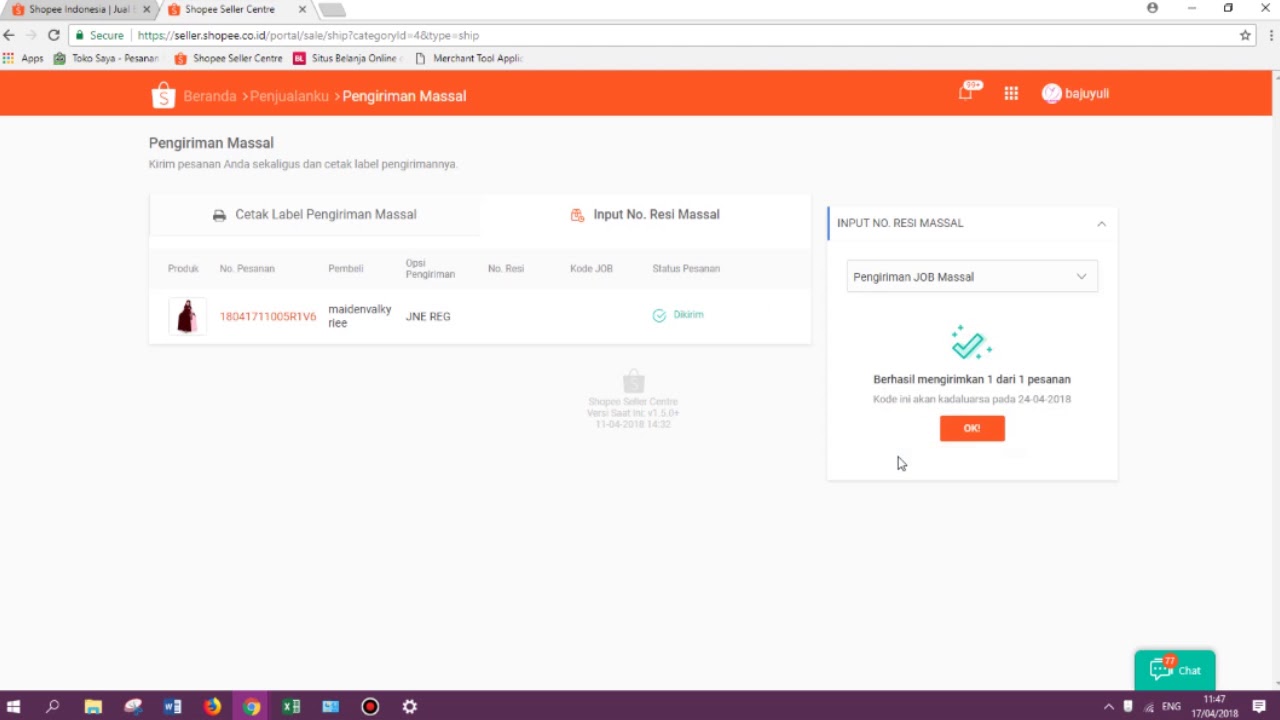 Cara Print Label Pengiriman Invoice Jne Job Otomatis Di Shopee Bytutorial