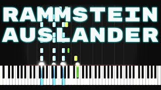 Rammstein - Auslander ON PIANO chords