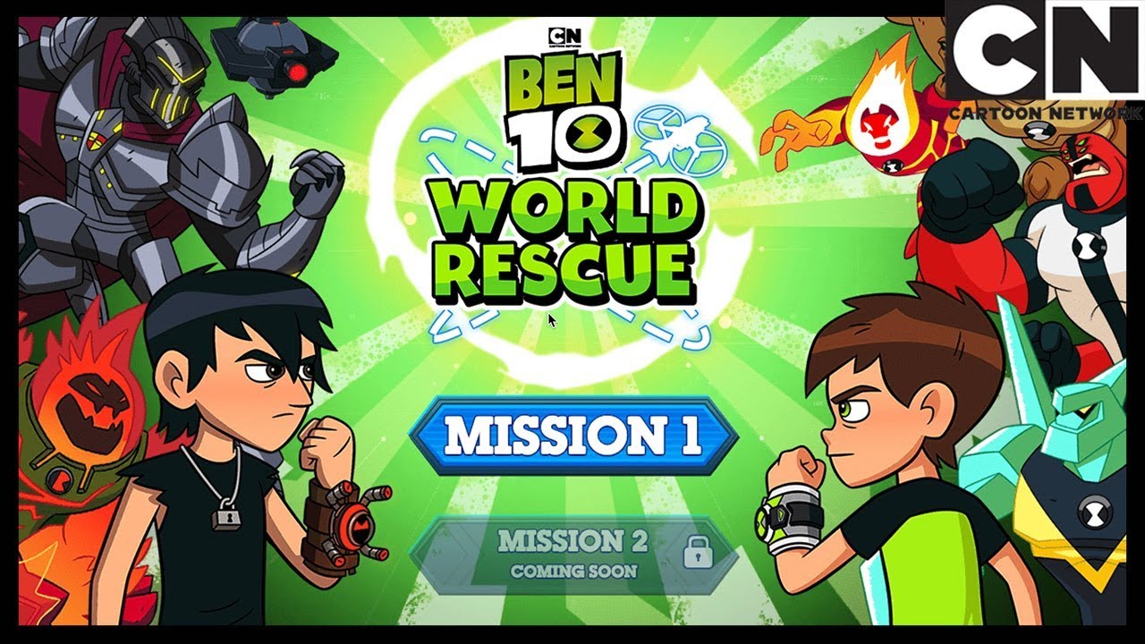 Ben 10 - BEN TO THE RESCUE (Cartoon Network Games) 