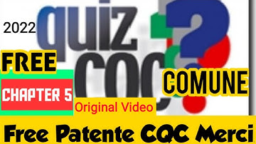 Cqc Comune Chapter 5 part  | Prima della Partenza Original Video 2022