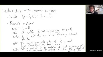 Lecture 1.2 - The Natural Numbers and Induction