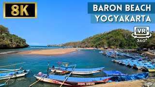 Baron Beach, Gunung Kidul, Yogyakarta (360 VR) 8K Video