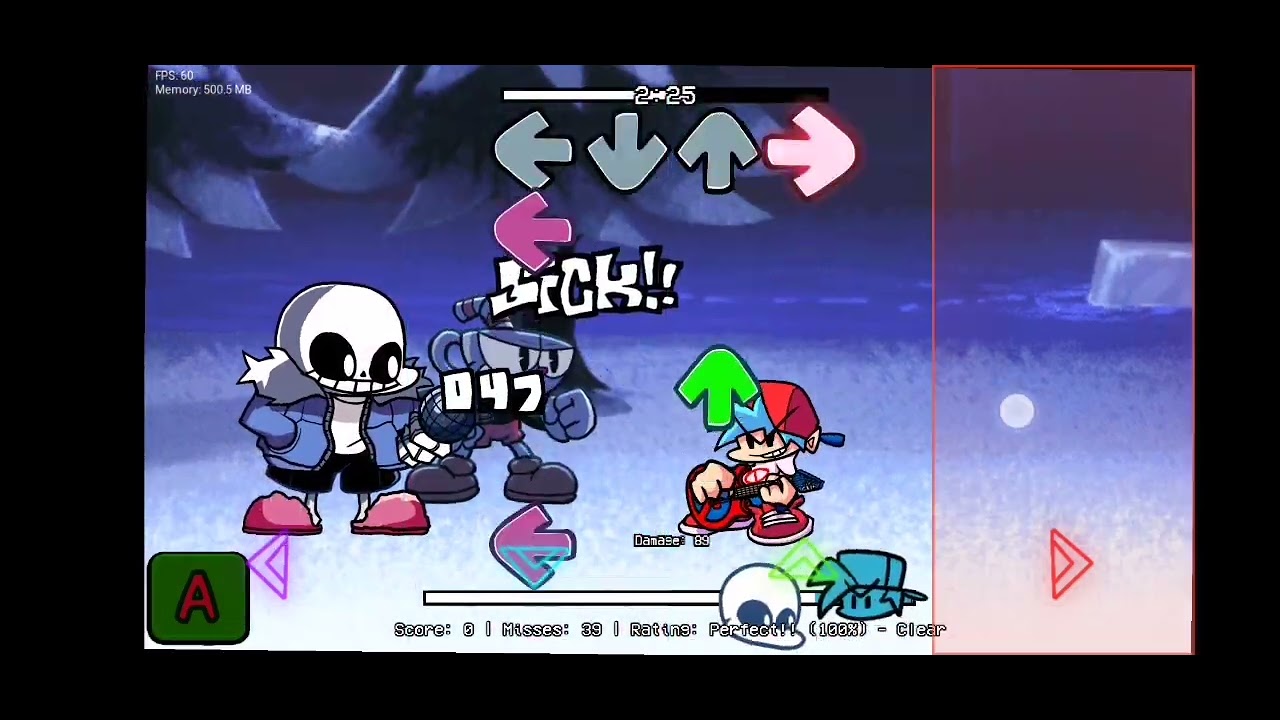 fnf indie cross crossed out optimizado android gameplay - YouTube