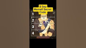 Memefi Secret Code 8 Sep | Memefi Secret Reward combo Today| Memefi Daily Coin Code Today 8 Sep|