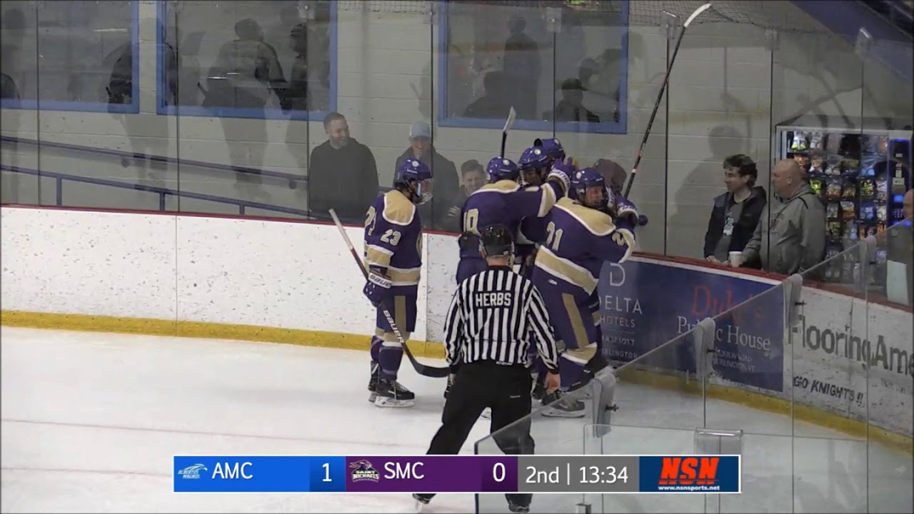 Men's Ice Hockey Downs Albertus Magnus, 21 (11/1/19) YouTube
