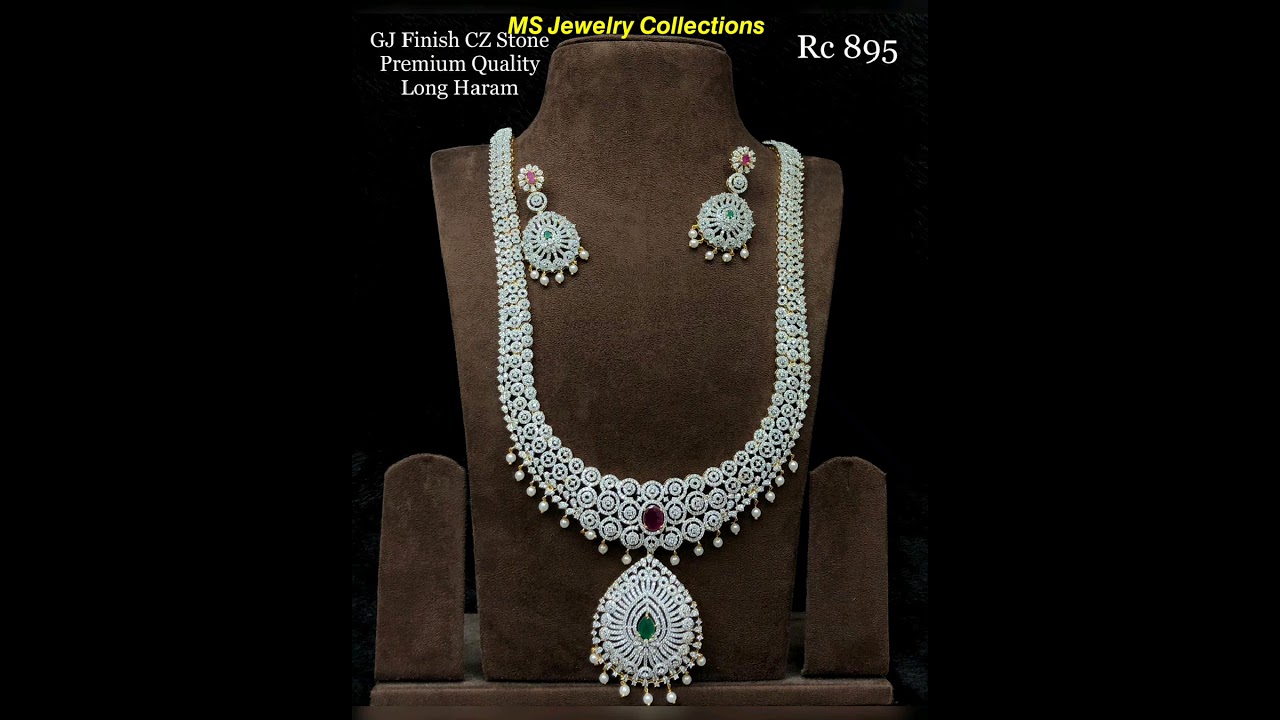 RC code jewelry || Short & Long cz - Choker/Necklace/Haram || WhatsApp 7013148875