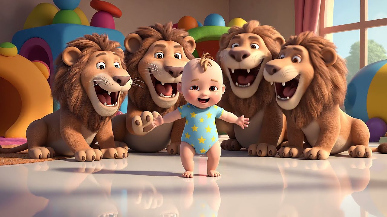 O Bebê Alex de Madagascar Escorregou | Rimas e Canções Infantis