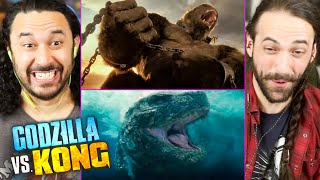 Godzilla Vs Kong CLIP | GODZILLA MEETS KONG - REACTION!! (IGN Fan Fest 2021 | Trailer | GVK)