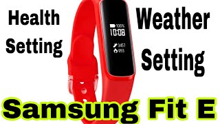 How to Use Samsung Health on android with Samsung Fit E Weather Settings and all | Hindi screenshot 5